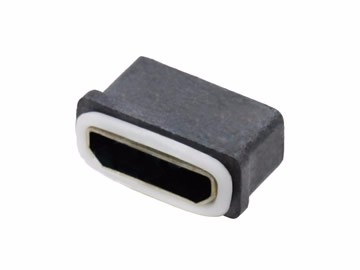 MICRO USB 5P防水母座 5.9插脚 无柱 大电流