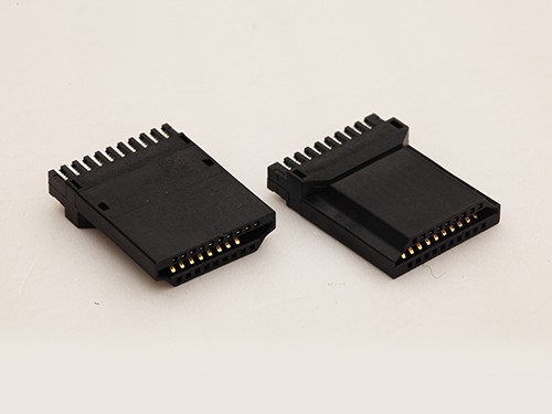 HDMI A型19P公头 全塑款焊线式公头 自动焊加锡 可带线夹