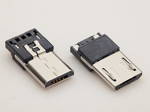 MICRO USB公头 B型焊线式超薄3.0 前五后二 2-3短路