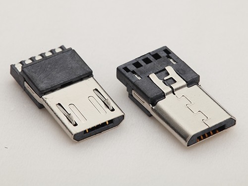 MICRO USB公头 B型焊线式公头 超薄3.0 前五后五