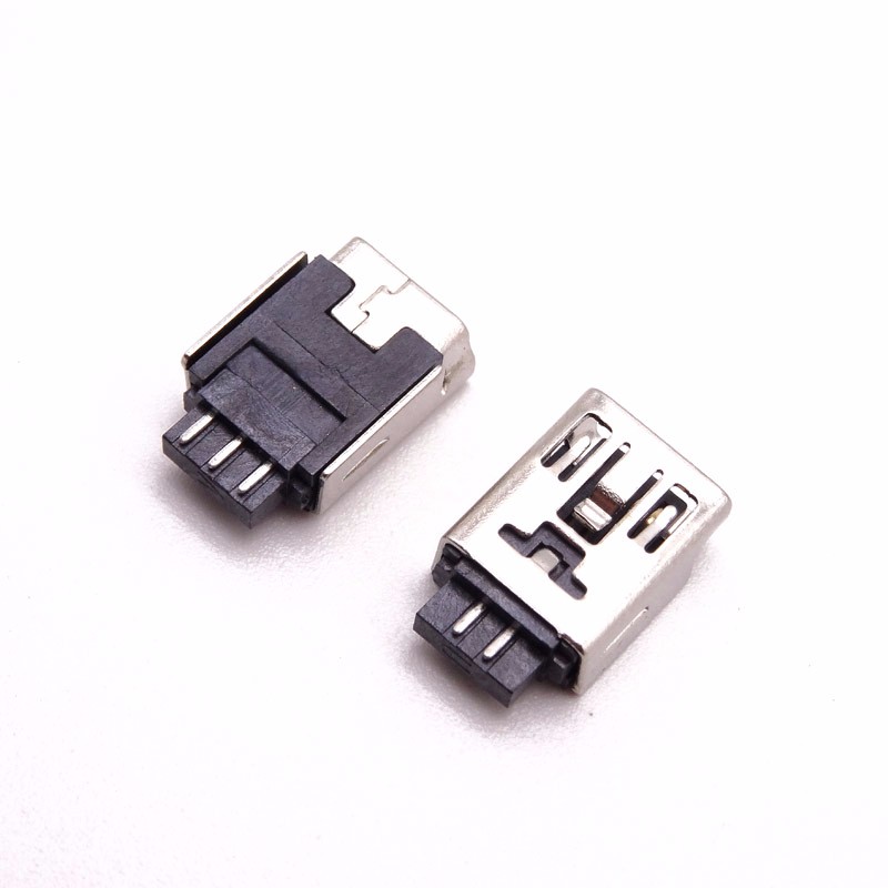 MINI USB 5P母座 迷你焊线式B型 无脚焊线式