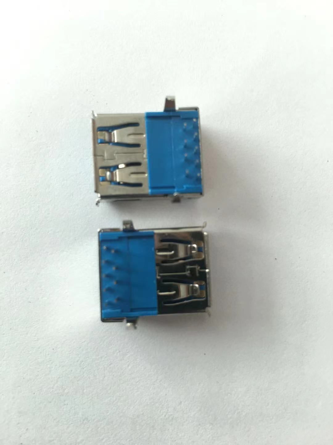 USB 3.0 AF 90度 直边/卷边 弯脚 大电流 母座