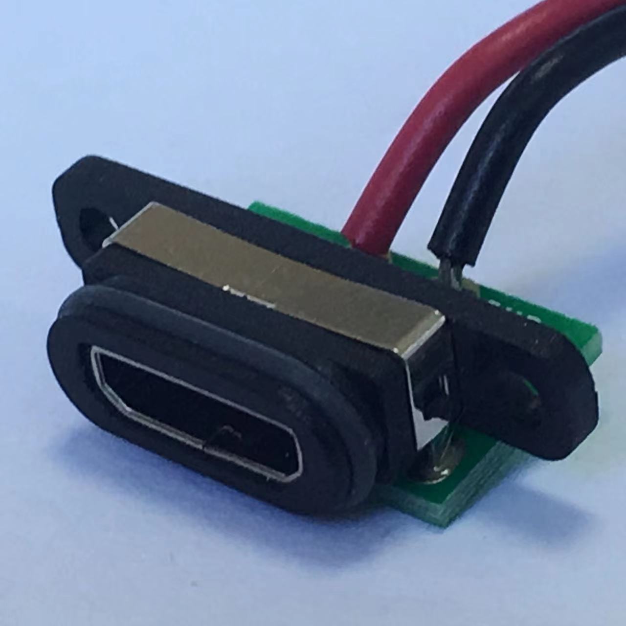 USB MICRO 5P母座 MICRO焊线式 MICRO带板带线母座 MICRO防水母座